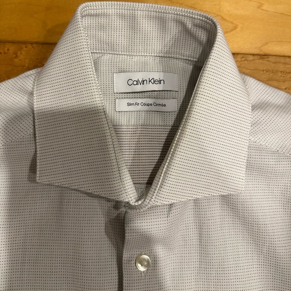 [3 for $30] Calvin Klein sz 14 men’s dress shirt - Picture 3 of 4